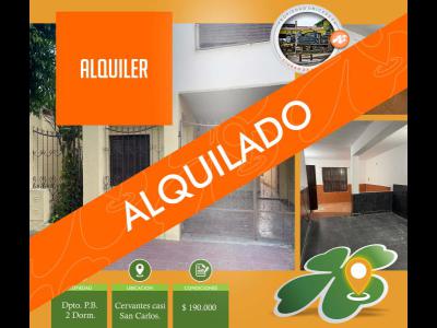 Departamentos Alquiler Dpto. Plantya Baja 2 dorm. B. San Martin LB